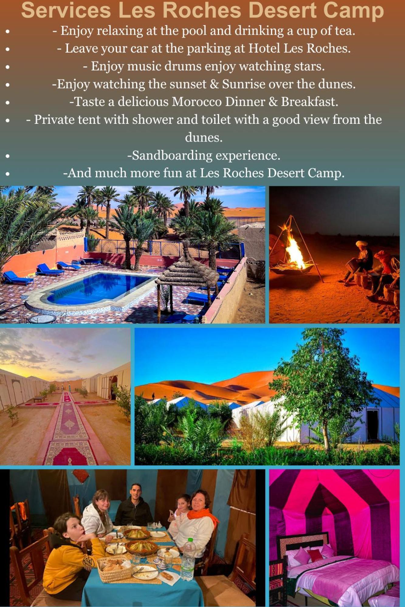 Les Roches Desert Camp Merzouga Exteriér fotografie